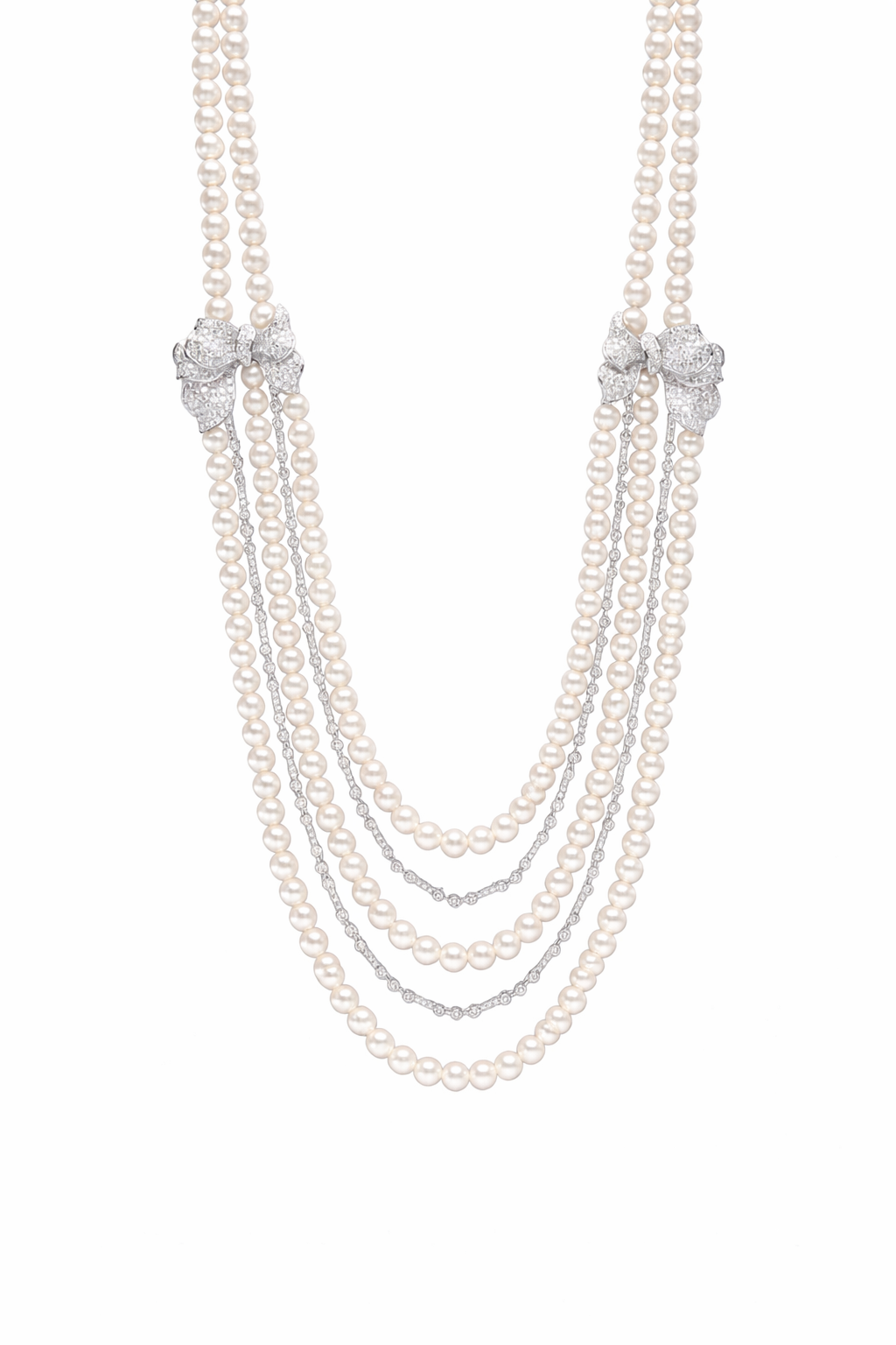 Long pearls Bows