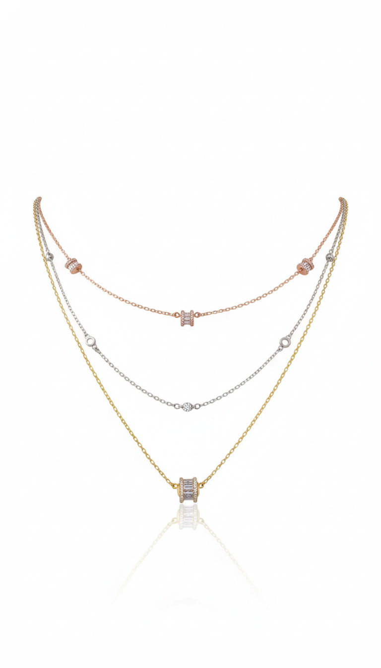 3 layers necklace set