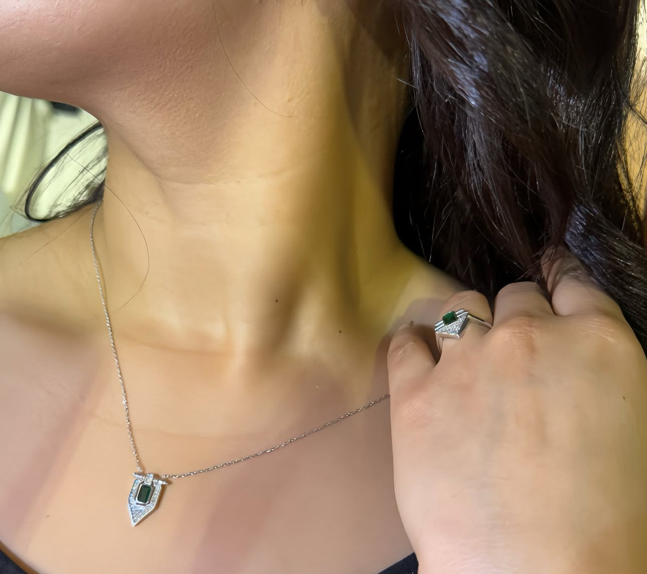 Mixed Silver & Green